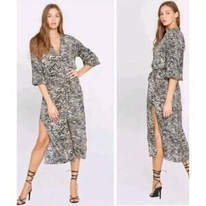 Revolve L*Space Animal Instinct Avalon Dress L resortwear coverup beach cruise